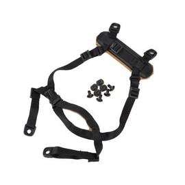 FMA 4 Points Tactical Helmet Accessories Retention System Chin Strap with Bolts and Screws for MICH ACH Fast IBH Helmet, Black