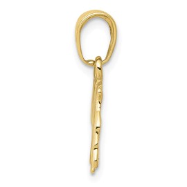 Solid 10k Yellow Gold Bulldog Charm Pendant