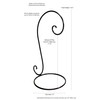 Laredo Wrought Iron Ornament or Globe Display Stand-Single Hook-16.5 Inches