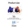 5 Cat Eye Masks 5 Pairs Blue Sponge Ear Plugs
