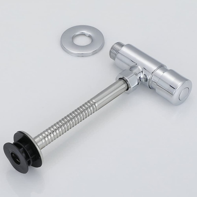Zinc Alloy Toilet Flush Valve Hand Press Flushing Tool Office