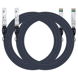 H!Fiber.com 10Gb/s SFP+ DAC Cable, 5 m (16.5 ft), 10GBase-CU Passive Direct Copper Twinax SFP+ Cable for Cisco SFP-H10GB-CU5M, Ubiquiti, Netgear, and Other Open Switches and NIC