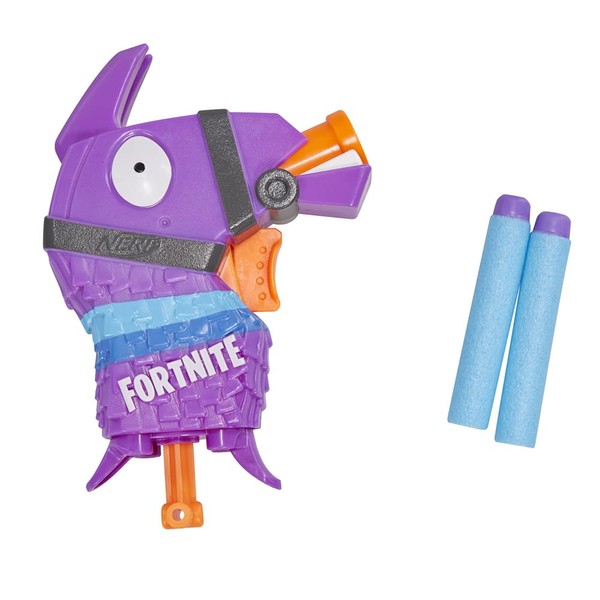 Nerf Fortnite Llama MicroShots Dart-Firing Toy Blaster and 2 Official Elite Darts For Kids, Teens, Adults