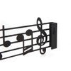 balvi Key Hanger Music Colour Black in the Shape of