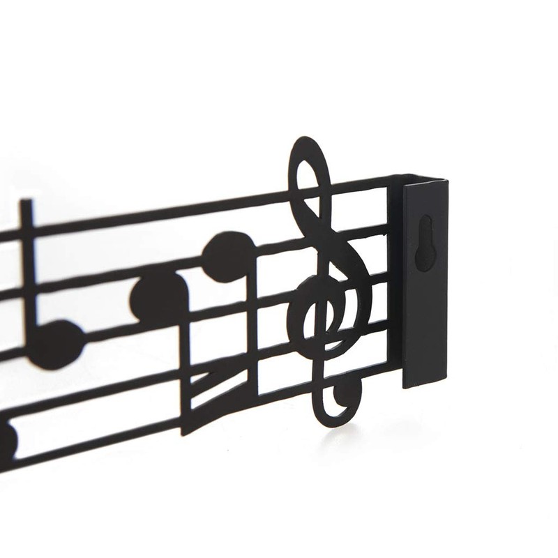 balvi Key Hanger Music Colour Black in the Shape of
