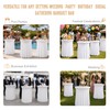 2 Packs Round Spandex Cocktail Table Skirt 32"x 43" Spandex