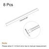 sourcing map 8 Pieces Solid Aluminum Round Rod 3mm Diameter
