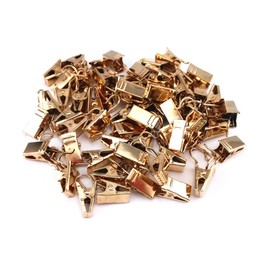 yueton 60pcs Metal Hook Clips Hanging Curtain Clip Hanger (Gold)