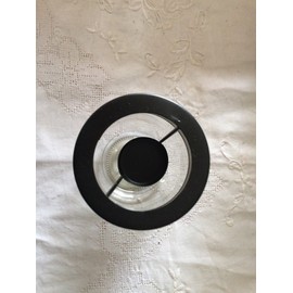 Tea Light Mason Jar 16oz, Black Lid