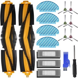 Raheem Pack of 14 accessories for Ecovacs Deebot N8 N8+ N8 Pro N8 Pro+ OZMO T8 T8+ T8 AIVI T9, T9+ ozmo 950 920, 2 main brushes, 6 side brushes, 3 HEPA filters, 4 wiping cloths, 2 tool tools