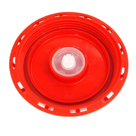heyous IBC Tote Lid Cover Red Cap with Vent Hole and Gasket for Food and Other Industries Storage