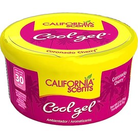 California Scents - Aromatizante para Auto en Gel, Cool Gel, Coronado Cherry, Hasta 30 Días, 70 g