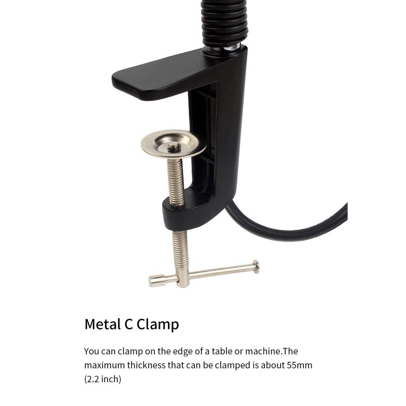Gooseneck LED Light, Clamp Gooseneck Light 900 Lumen 120 Volt