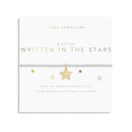 Joma Jewellery A LITTLE WRITTEN IN THE STARS | Silver and Gold Plated 17.5cm Stretch Bracelet stretch