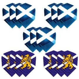 Harrows Dart Flights Scotland 5 x Sets (15 Flights Total) I 100 Micron Dart Flights I Premium Extra Strong Made in the UK I Professional Dart Accessories