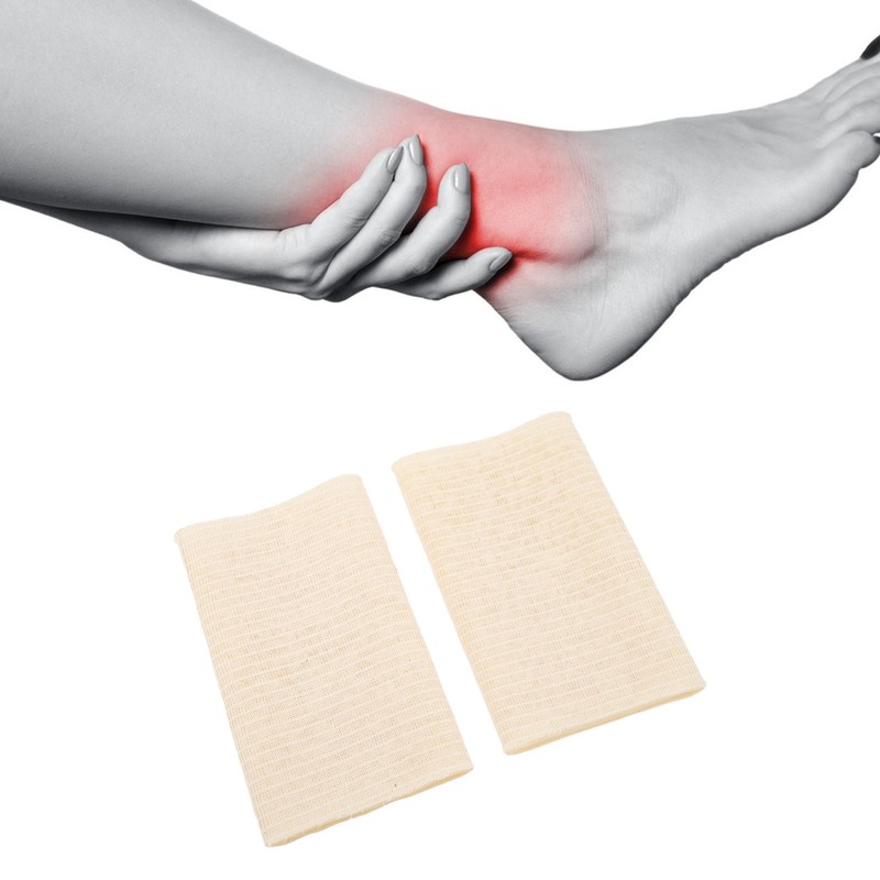 2pcs Soft Elastic Ankle Gel Sleeves Ankle Compression Sleeve Protector