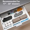 Homemaid Living 100% Bamboo Drawer Dividers, Adjustable & Expandable Kitchen