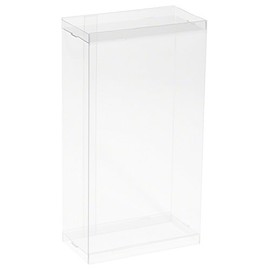 DollSafe Clear Folding Display Box for Large 7-8 inch Dolls and Action Figures, 5" W x 2.5" D x 8.5" H, Pack of 5