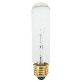 SATCO 25T10/CL 120V (S3250) 25W 120V E26,E27 / MEDIUM SCREW CLEAR T10 Incandescent