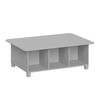 RiverRidge Kids 6 Cubby Storage Gray Activity Table,Grey