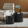 Modway Amani Nesting Coffee Table Set of 2 in Black