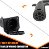 CARROFIX Adaptador de cableado de 7 pines redondo a 7