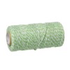 Cotton Cord Green / White Striped 1.5 mm Approx. 92