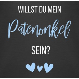 Shirtracer - Baby Bodysuit Boy Girl - Will You Be My Godfather? Baby Blue, 2 Black