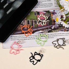 6PCS Kindle Charms Usb C Dust Plug Charm for E-reader,Hollow Cat Theme Kindle Accessories Paperwhite Compatible With Type C Port.Cell Phone Charms For Women Men Teachers Students (Hollow Cat x 6)