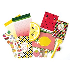 Playhouse Juego de 29 piezas Kawaii Cutie Fruitie Letras y Notas de Papelería para Niños