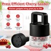 Kerfulty 7-in-1 Cherry Pitter Tool 1.5 ‘’ Large Slot Cherry
