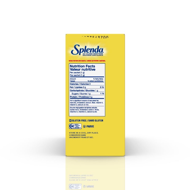 SPLENDA No Calorie Sweetener, 100 Count Packets