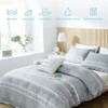 Lekesky Duvet Cover Double Size, Comforter Covers with Chic Triangle