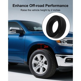 2" Front Leveling Lift Kit Fit for Ram 1500 2WD 1994-2018 Fit for Ram 2500 3500 2WD 1994-2013 Forged Front Strut Spacers Raise Car by 2 Inch