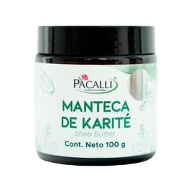 Manteca de Karit (Shea Butter) PACALLI  100 g  Hidratacin Natural y Suavidad para la Piel  Textura Suave y Aroma Neutro para Uso Verstil              