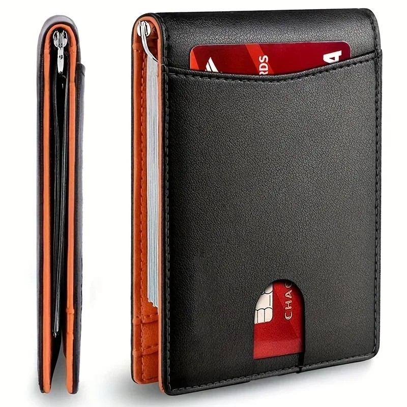 Slim RFID Card Holder Wallet for Business and Travel –