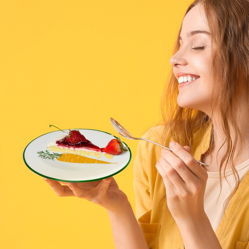 Lashuma Colourful Ceramic Plate, Small, Serving Plate Set for 4