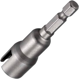 Pndeyo Wing Nut Socket, Steel Power Wing Nut Driver Set, 1/4" Hex Shank Drill Bit for Panel Nuts Screws Eye C Hook Bolt Q-Hanger- Grey