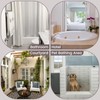 SORTTO No Hook Slub Textured Shower Curtain with Snap in
