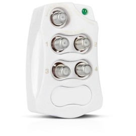ViewTV 4 Port Amplifier/Splitter - Improves Signal for TV Antenna, Cable TV, HDTV and Helps with Dropped Internet Connection for Internet Modems.