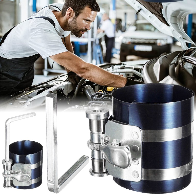 3-Inch Ratcheting Piston Ring Compressor — 1 or 2 Pieces