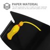 Doctor Paper Hat Props, 12pcs Graduation Cap Decorations with Golden