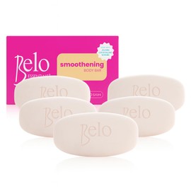 Belo Essentials Smoothening Body Bar Gentle Cleanser for Even Tone and Soft Feel Daily Care Skin Soap Bar - 135g x 5 Bars