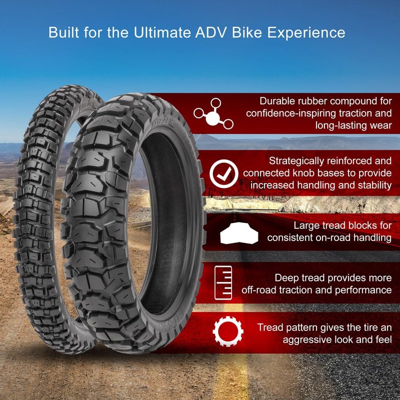 TUSK 2Track Adventure Tire Rear 140/80B-18 (70R)