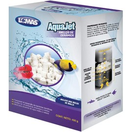 Lomas Anillos de Cerámica para Acuarios 450 g – Medio Filtrante para Agua Dulce y Salada, Alta Porosidad para Crecimiento Bacteriano y Purificación Efectiva