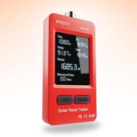 PMA1800W Solar Panel Tester, Solar MPPT Meter with Large Ultra Clear LCD, Upgraded Measuring Range (5~1800W, 20~120V, 0~60A), Smart MPPT Tools for Testing Solar PV Panel Data and Troubleshooting
