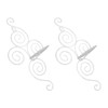 2 Sets Wall Candle Holder Foldable European Style Swirl Wrought