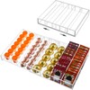 Briwooody Expandable Acrylic Coffee Pod Holder Holds 35 to 70