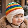 Baby Winter Knit Hat for Cold Weather – Cute Rainbow