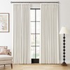 100% Black Out Pinch Pleat Linen Curtains 84 Inch Length